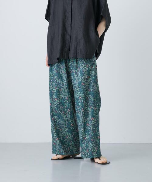 かぐれ（カグレ）の「コットンリネンプリントイージーパンツ（その他