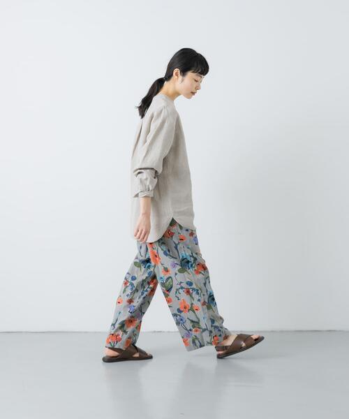 かぐれ（カグレ）の「コットンリネンプリントイージーパンツ（その他