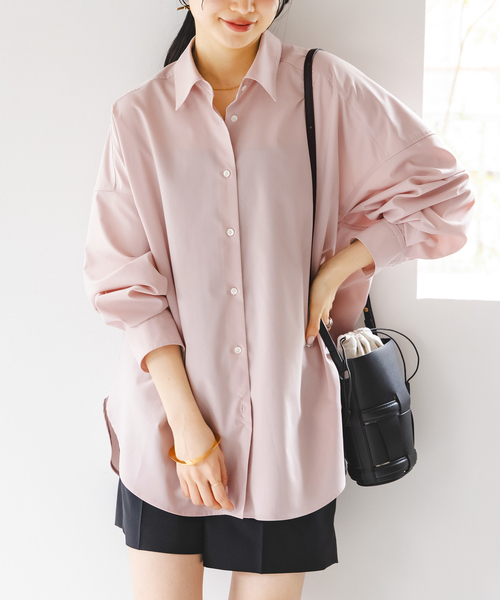 Noble（ノーブル）の「《追加》イージーケアルーズドレープシャツ