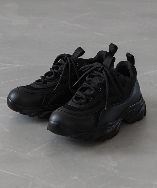 ELLUV/エルヴ】+7cmボリュームハイソール 厚底スニーカー（スニーカー