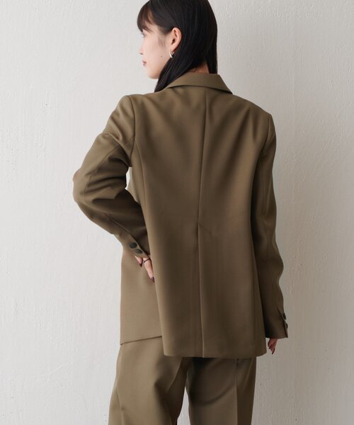 オケージョン◎ 】2WAYスリーブストレッチツイルオーバーダブル