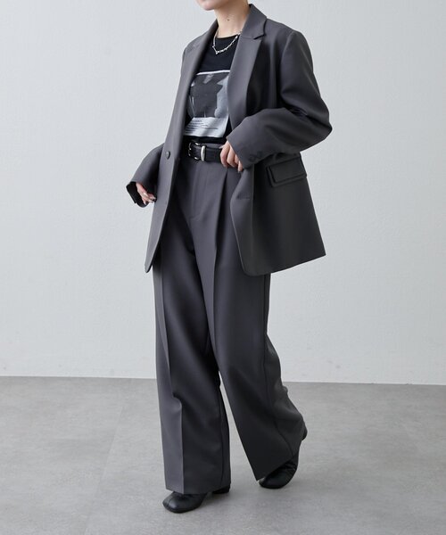 オケージョン◎ 】2WAYスリーブストレッチツイルオーバーダブル