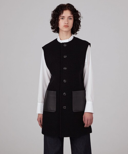 MACPHEE（マカフィー）の「シープパイル クルーネックジレ（ベスト