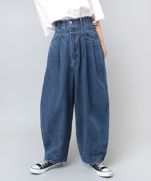 URCH RNA（アーチ アールエヌエー）の「R4079 風船まるパンツ（デニム