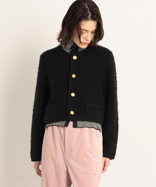 MACPHEE（マカフィー）の「ムートン クルーネックカーディガン