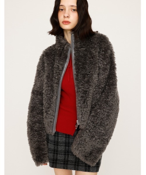 セール】【2サイズ展開】CURLED BOA BZ カールド ボア ブルゾン 冬服