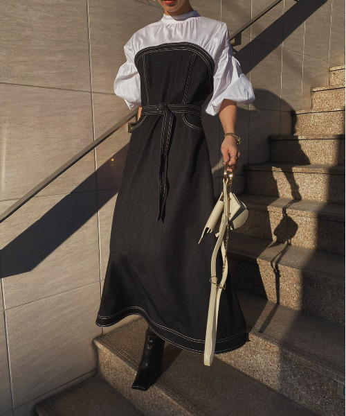 Ameri（アメリ）の「AFFOGATO SHIRT DRESS（ワンピース）」 - WEAR