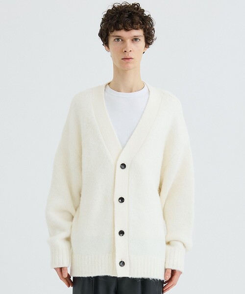 LiNoH（リノー）の「ALPACA SHAGGY CARDIGAN/アルパカシャギーニット