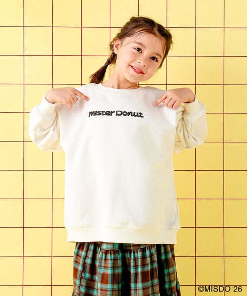 Mister Donut】【KIDS】ドーナツクルースウェット 627322（スウェット
