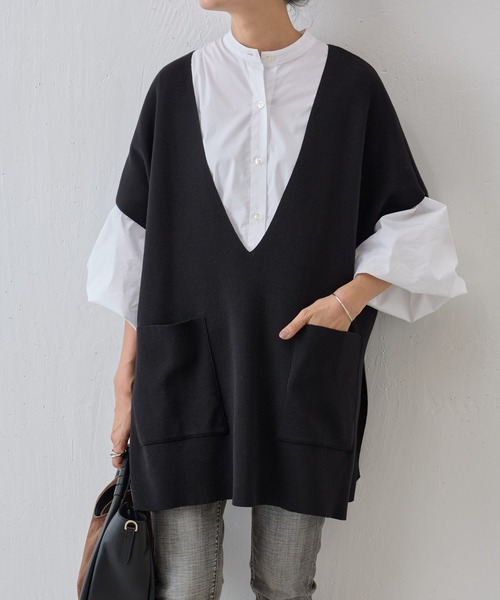 BEARDSLEY（ビアズリー）の「《ビアズリー》Vネックニットベスト