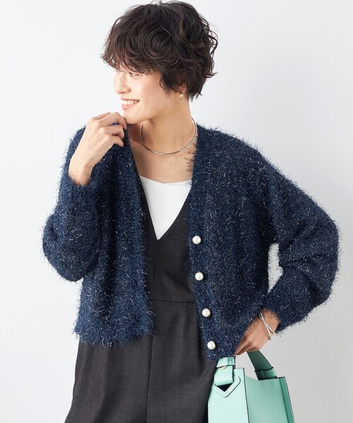 NOLLEY'S（ノーリーズ）の「《手洗い可能》ラメファンシーVネック