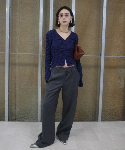 2WAY GATHER CUT TOP（Tシャツ/カットソー）｜Ameri（アメリ）の