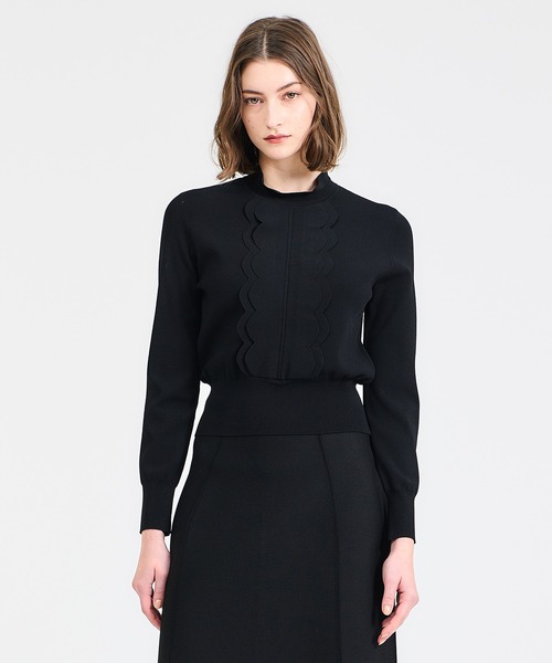 ESTNATION（エストネーション）の「ESTNATION / フリルネックニット