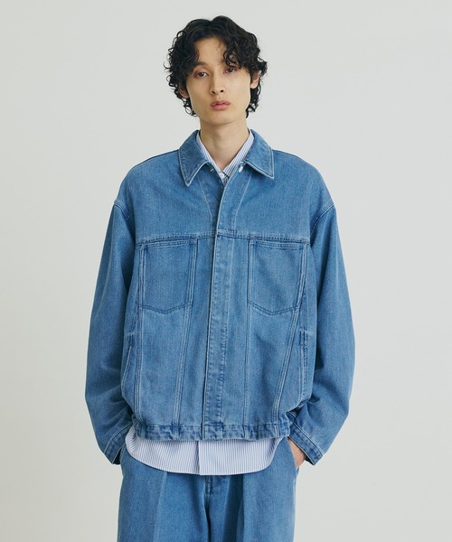 セットアップ対応〉エバークリースデニムブルゾン（デニムジャケット