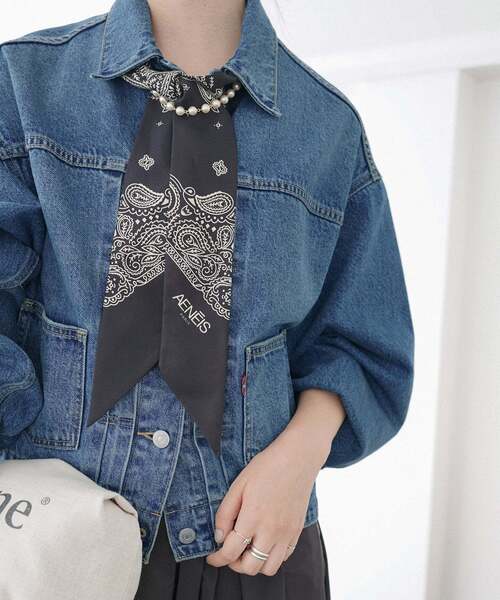 Levi's/リーバイス SLOBE別注 BALLOON SLEEVE TRACKER デニム