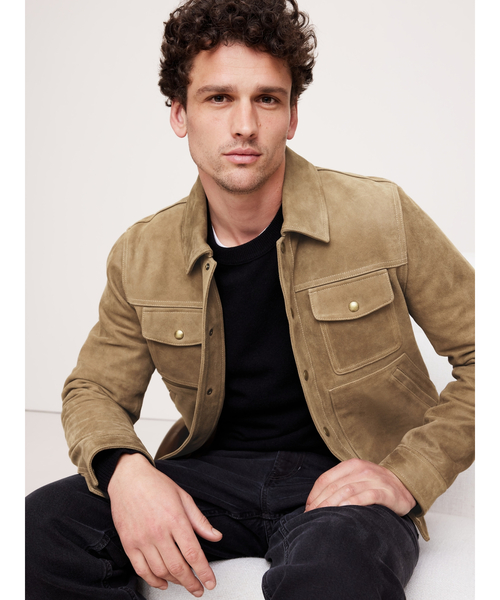 ヌバックレザー トラッカージャケット（その他アウター）｜BANANA