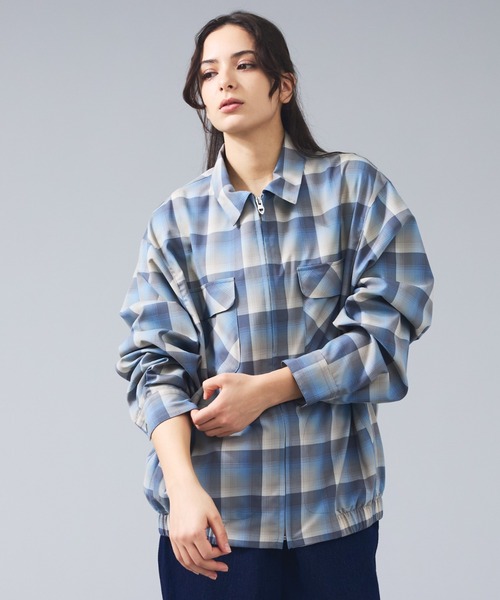 PENDLETON/ペンドルトン】Zip Shirt Jacket/オンブレーチェック