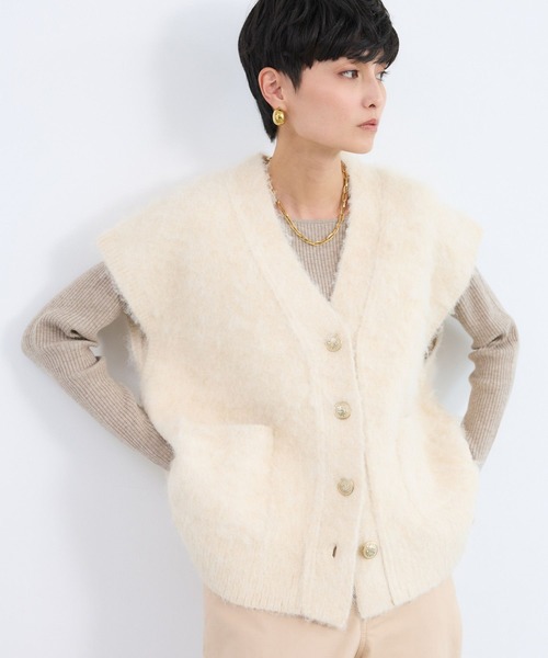 セール】BARNYARDSTORM / 起毛金ボタンベスト / ハンドウォッシャブル