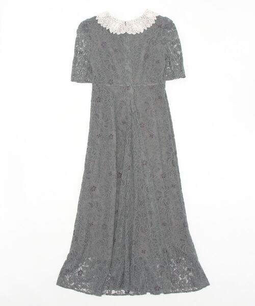 Leja（レジャ）の「【LEJA】刺繍レース襟付きハイウエスト切り替えA