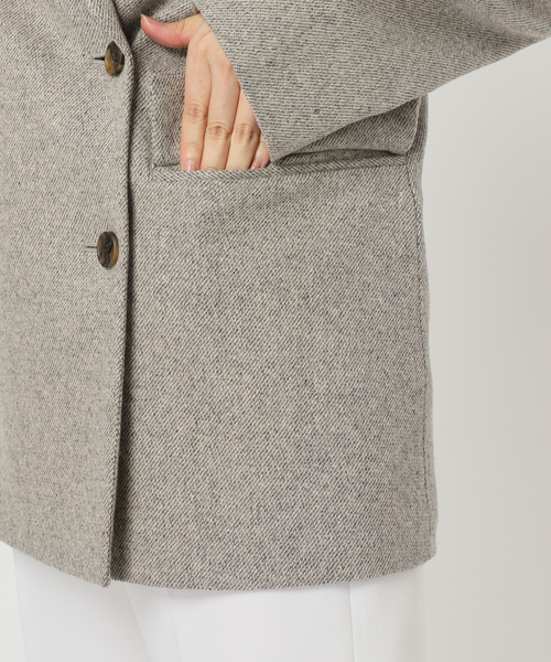 Noble（ノーブル）の「トップツイード2WAYダブルジャケット