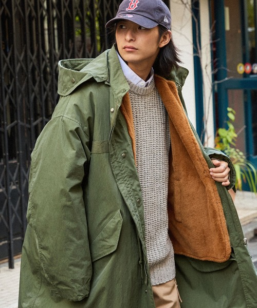 7WAY ファー切替ライナーブルゾン＆フード脱着 ビッグシルエットM-65