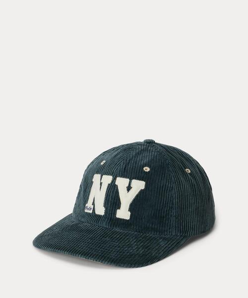 NY パッチ コーデュロイ ボール キャップ（キャップ）｜POLO RALPH