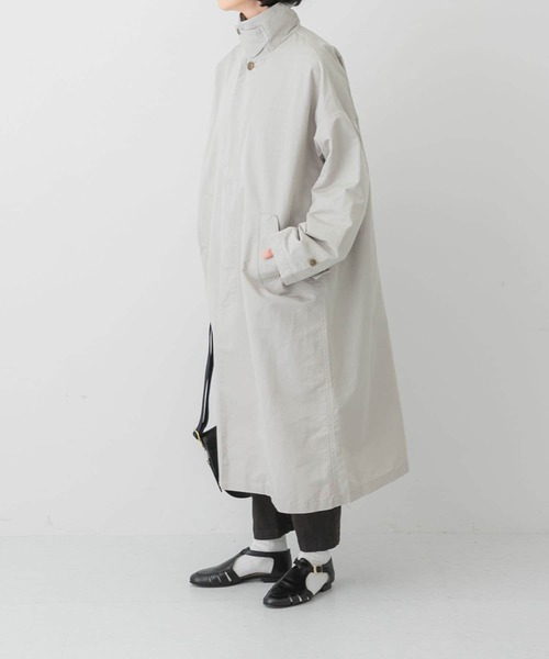 かぐれ（カグレ）の「リネンコットンステンカラーコート（ステンカラー