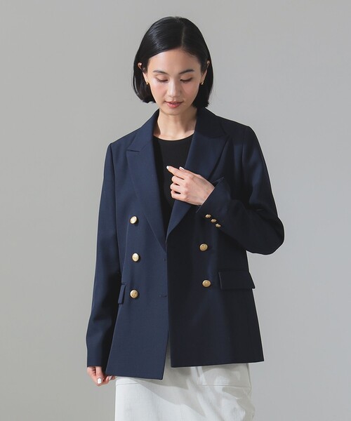 ドライギャバジン 6ボタン ダブルジャケット（テーラードジャケット