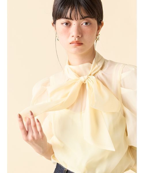 セール】オーガンザボウタイブラウス（シャツ/ブラウス）｜LILY BROWN