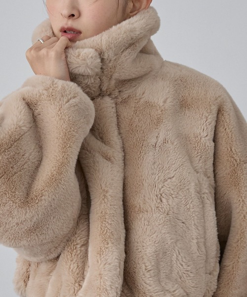 nui nullu】2WAYショートファージャケット（ブルゾン）｜MONO-MART