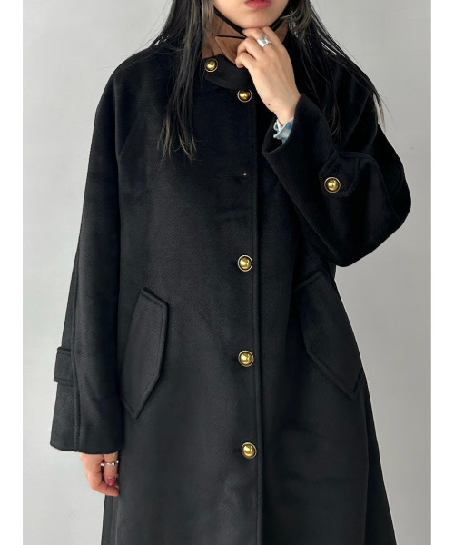 2way スタンドカラーコート FQ22D001【Fano Studios】（ステンカラー