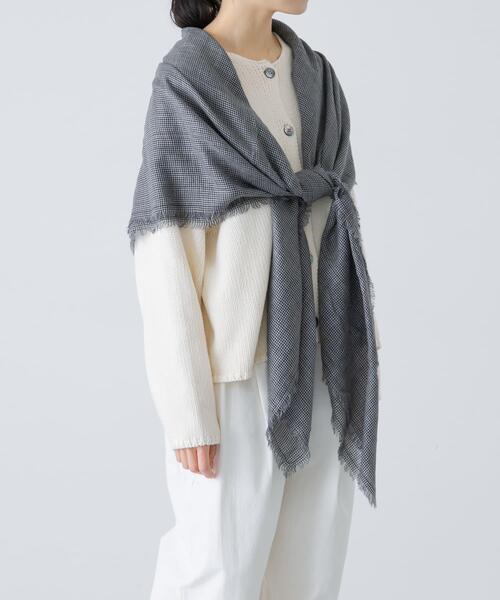 チェックスクエアストール（ストール/ショール）｜かぐれ（カグレ）の