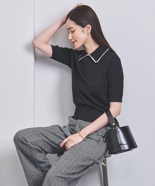 UNITED ARROWS（ユナイテッドアローズ）の「レースカラーレディ ニット