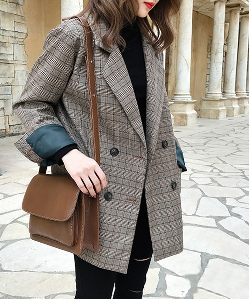 Bifrost（ビフレスト）の「チェック柄テーラードジャケット