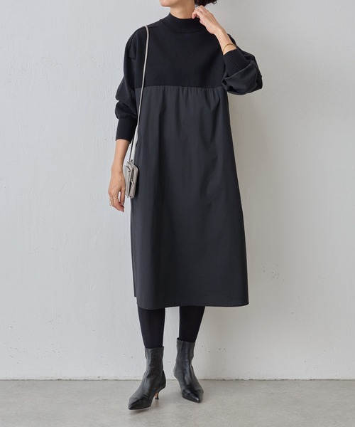 BEARDSLEY（ビアズリー）の「《ビアズリー》モックネックニットコンビ