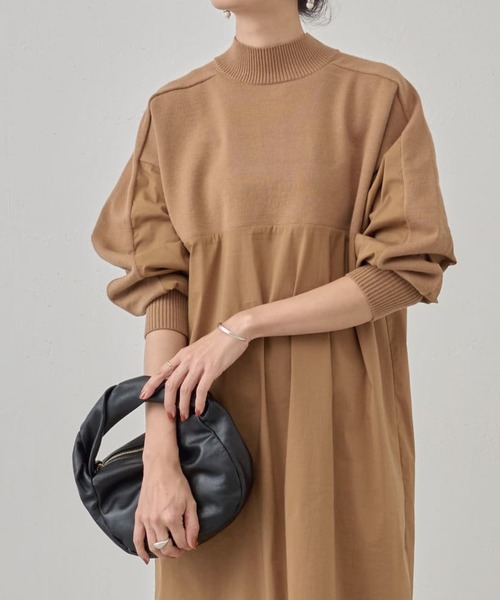 BEARDSLEY（ビアズリー）の「《ビアズリー》モックネックニットコンビ