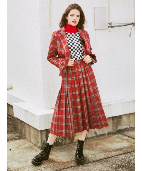 jouetie（ジュエティ）の「ウエストベルトチェックジャケット