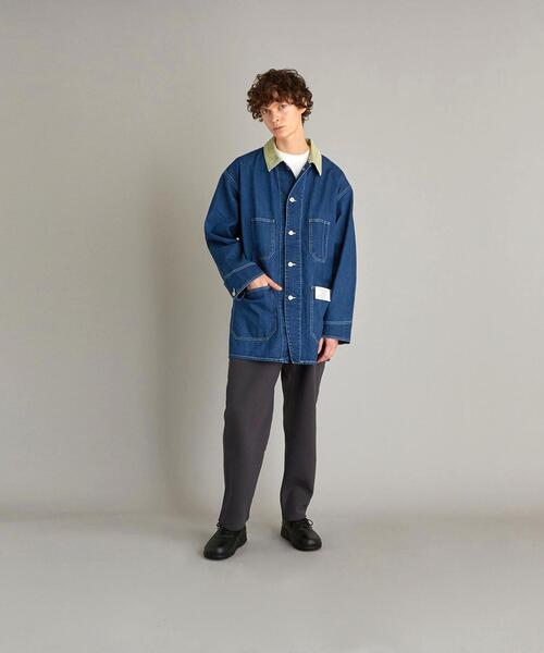 Steven Alan セットアップ ダークブルー カバーオール パンツ Steven