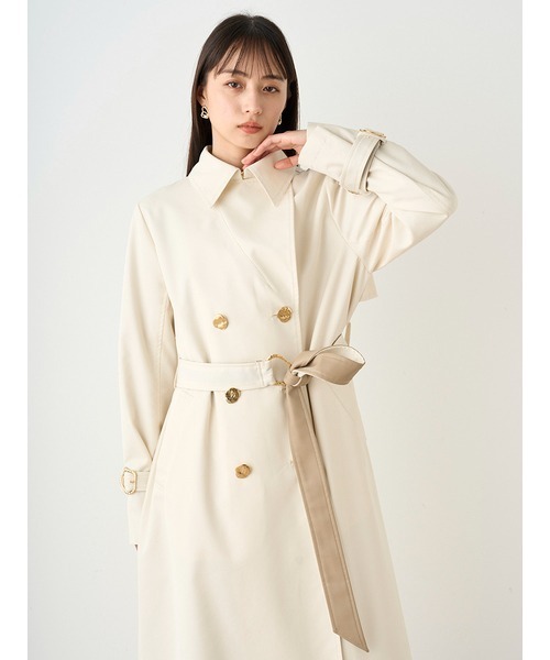 SNIDEL（スナイデル）の「レザーベルトトレンチコート（トレンチコート