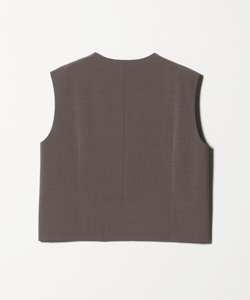 セール】スリット ノーカラー ベスト ‐ウォッシャブル‐（ベスト