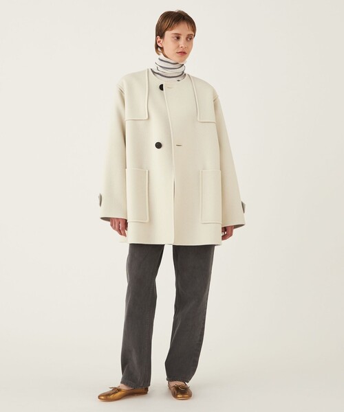 GALERIE VIE（ギャルリー ヴィー）の「ウールダブルフェイス カラー