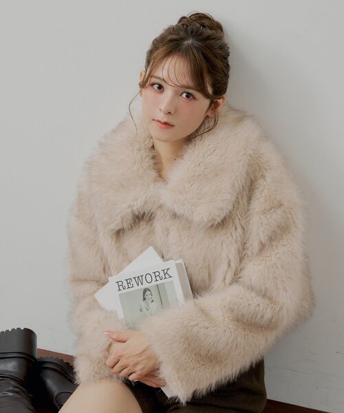 セール】ファーショートコート（その他アウター）｜Chico（チコ）の