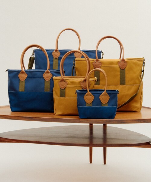 L.L.Bean / 別注 Deep Bottom Leather Handle Zip Tote XL（トート