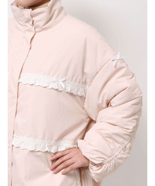 ribbonフリルパデットジャケット（ダウンジャケット/コート）｜merry