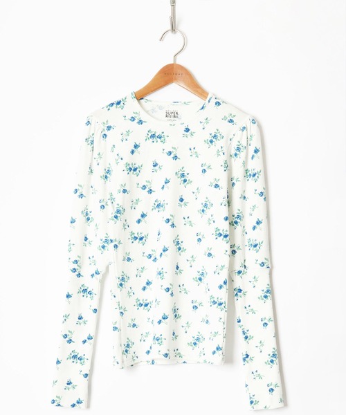 HOLIDAY（ホリデイ）の「SUPER RIB PUFF L/S TOPS (FLOWER) スーパー