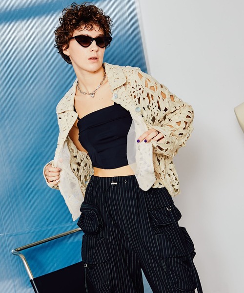 MAISON SPECIAL（メゾンスペシャル）の「クロシェレースシャツ【MAISON