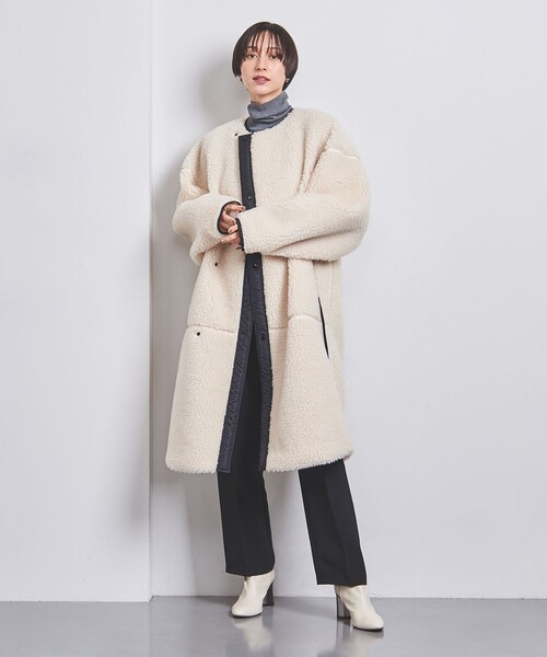 HYKE（ハイク）の「＜HYKE（ハイク）＞ボア ロングコート