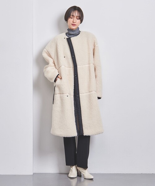 HYKE（ハイク）の「＜HYKE（ハイク）＞ボア ロングコート