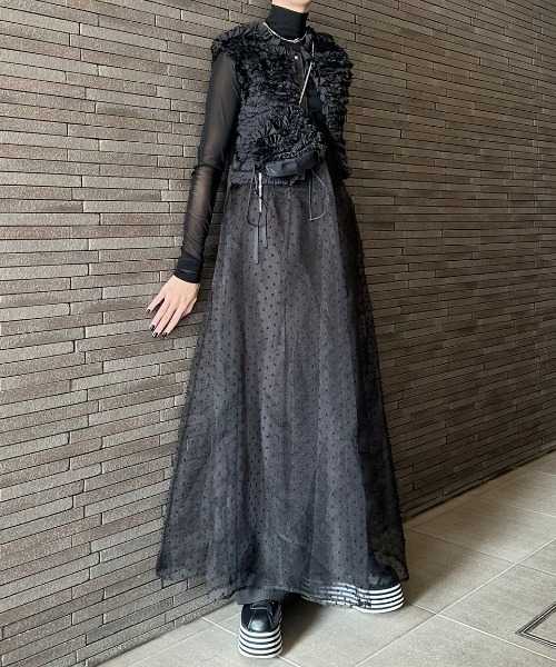 PERNA（ペルナ）の「スクエアフリルベスト（ベスト）」 - WEAR