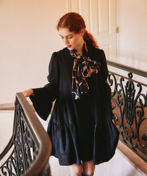 idem（イデム）の「candy sleeve tiered onepiece/キャンディスリーブ